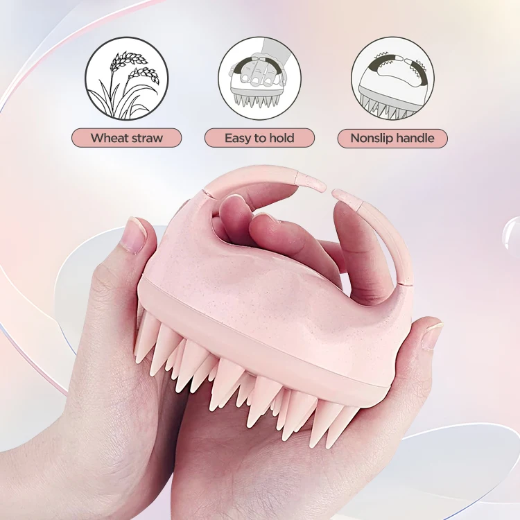 Оптовая продажа с завода, массажер для волос и кожи головы, щетка для шампуня, щетка для душа, скребок для роста волос