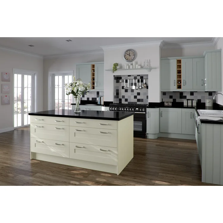 New Modern Factory Custom Wholesale Price Wooden Veneer Kitchen Cabinet ...