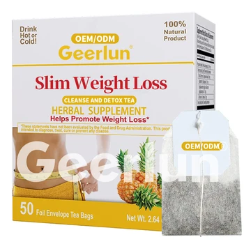 OEM Factory Best Advanced Appetite Control Supplement Slimming Detox Formula Herbal Weight Loss Tea for Natural Fat Burner