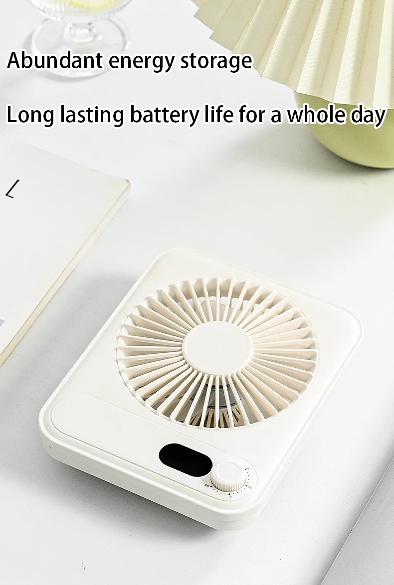 Plastic Table Fan, Portable, USB, 1200mAh, Brushless - detail 12