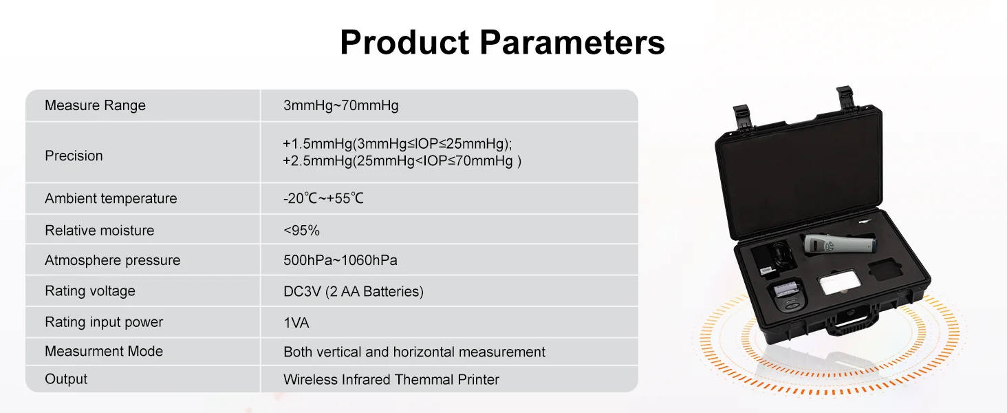 Optics Instruments Rebound Tonometer SW-500 Ophthalmic Equipment for Veterinary and Human Eye Pressure Measurement