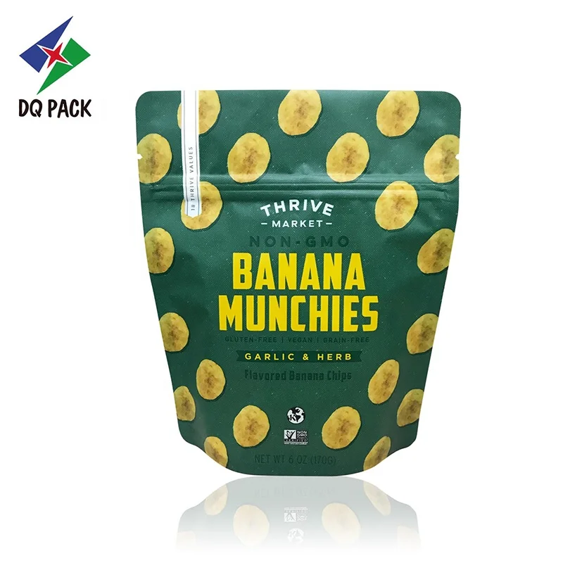 Stand up pouch with zipper for packing snack nut printing packaging bag food Pouch