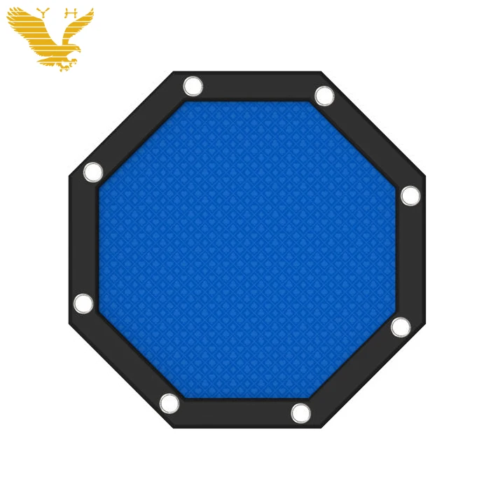 YH 56 дюймов простой многоугольник Настольный складной стол для игры в покер с чашка из нержавеющей стали