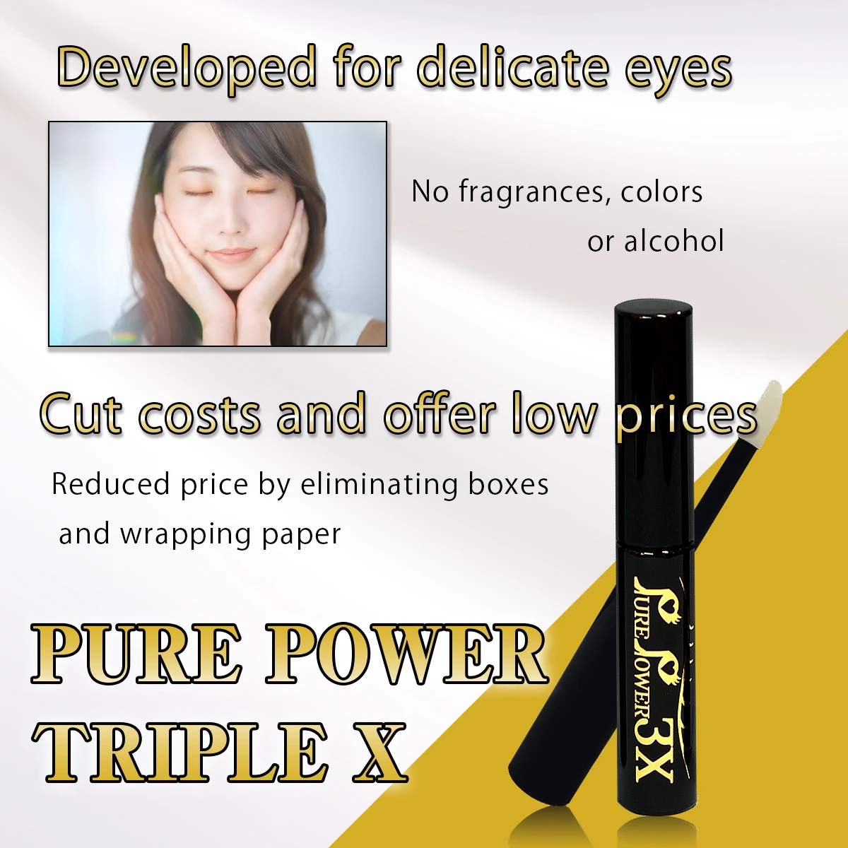Strengthen Isochrysis Galvana Extract Logo Tube Japan Eyelash Grower