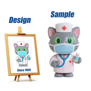 Shengye OEM Docotr Cat Fashion Toy Figure Statue PVC Resin Vinyl Art Toy Collectible Resin Figure Home Living Room Action Figure