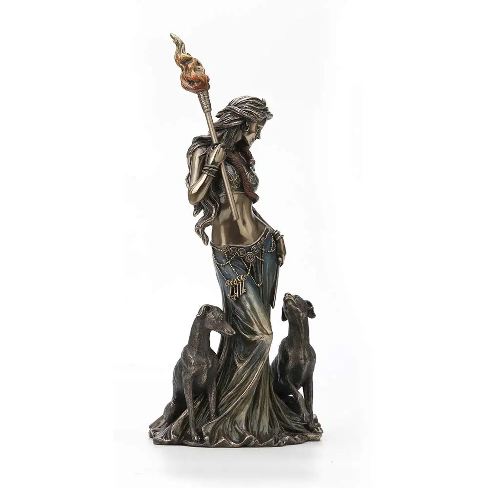 High Cold Cast Polyresin Antique Bronze Finish Hecrat Greek Goddess Of