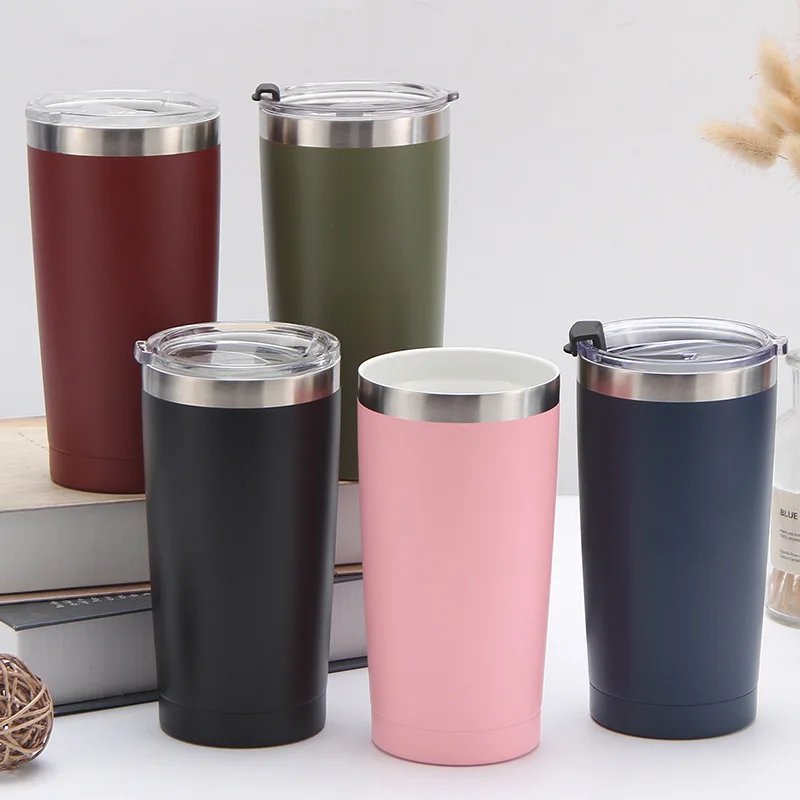 20oz Double Wall Vacuum Stainless Steel Ceramic Lined Coating Travel