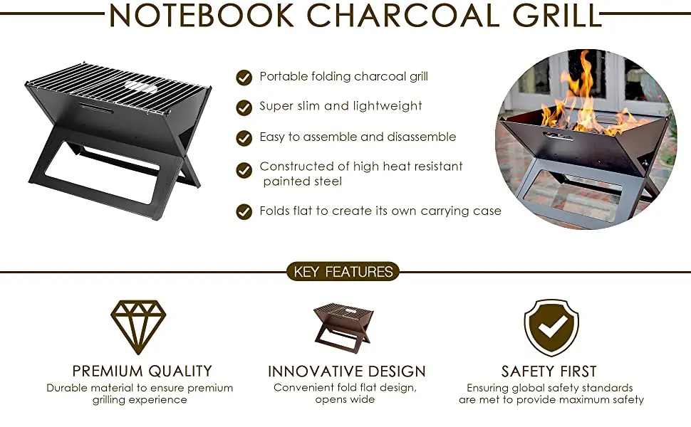 Camping Xgrill Portable Charcoal Bbq Grill Mini Folding Picnics