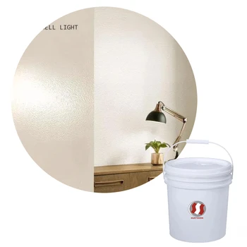 Inorganic Sun-Proof Water-Resistant Decorative Wall Coating Paint for Interior/Exterior Use Brush Applied Powder Coating