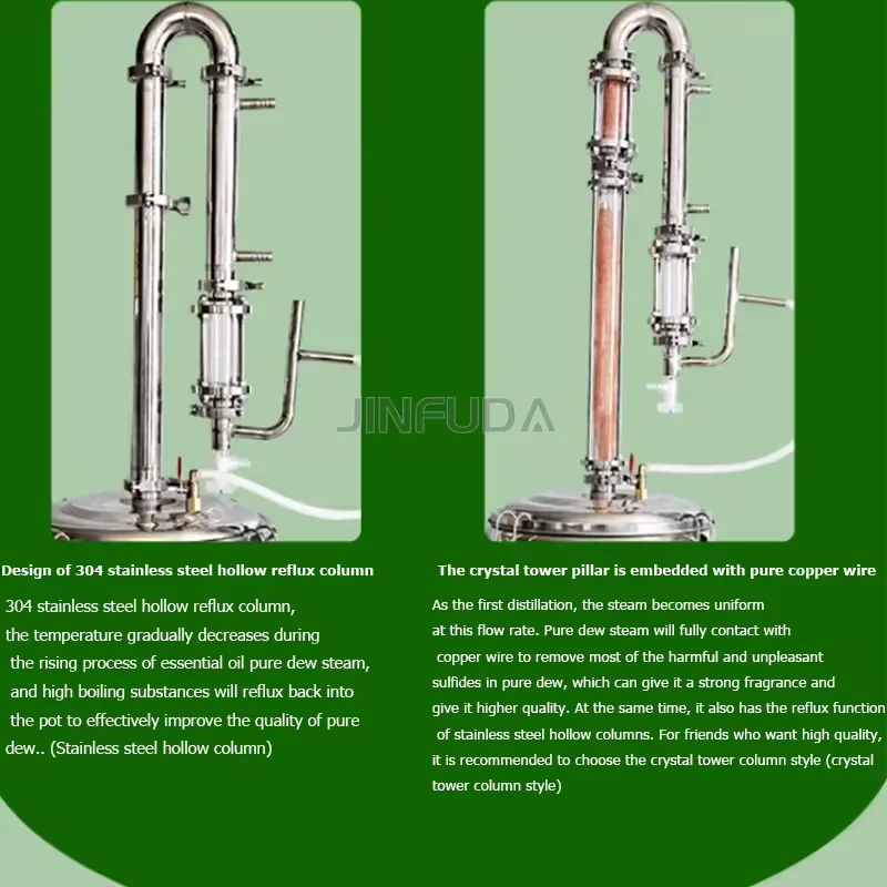 Low Budget Essential Oil Distiller for Lemongrass Cheap Natural Plant Extraction Unit Perfume Distillation Equipment