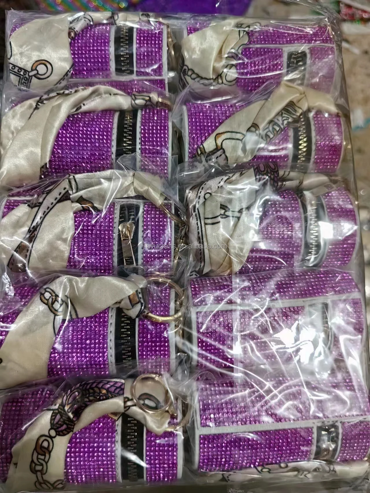 Charm Rhinestone Lipstick Bag Keychain Diamond Design Luxury Bags Mini