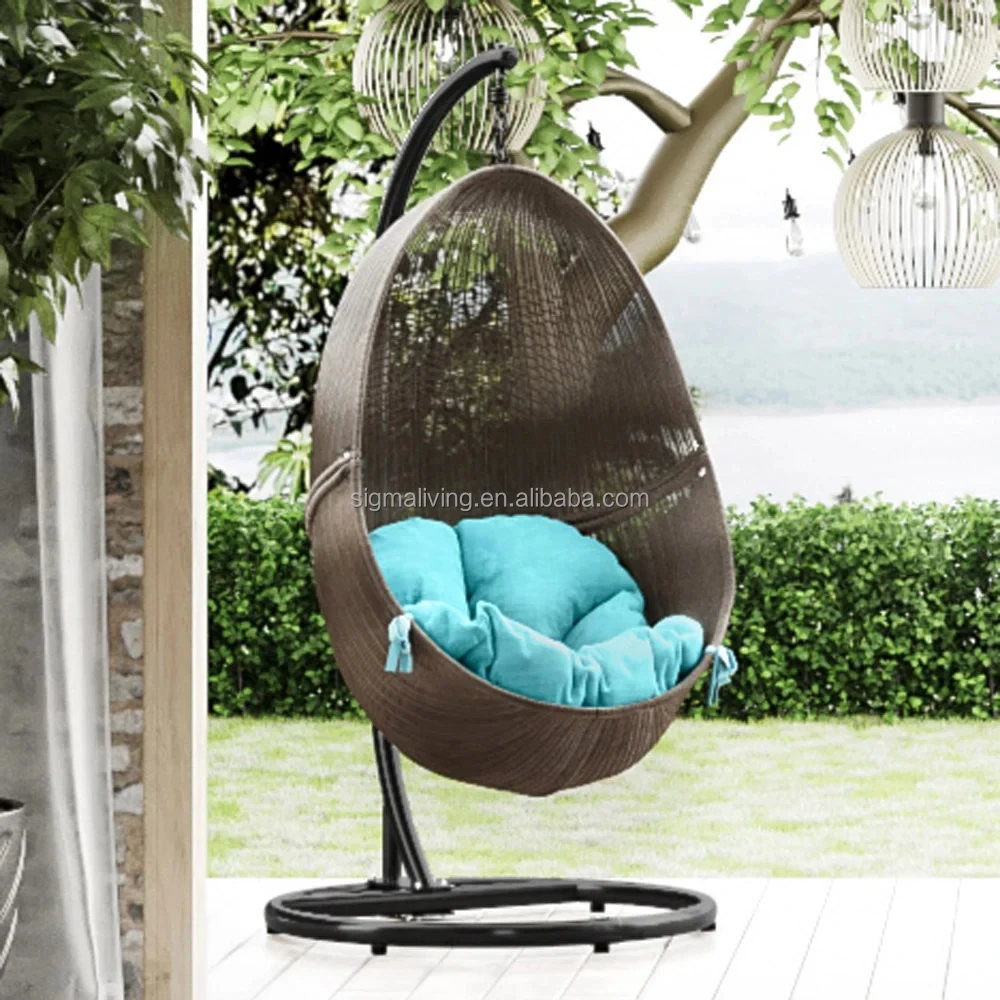 Rattan Garden Sets Outdoor Egg Hanging Chair Furniture Garden Rattan Swing Chair