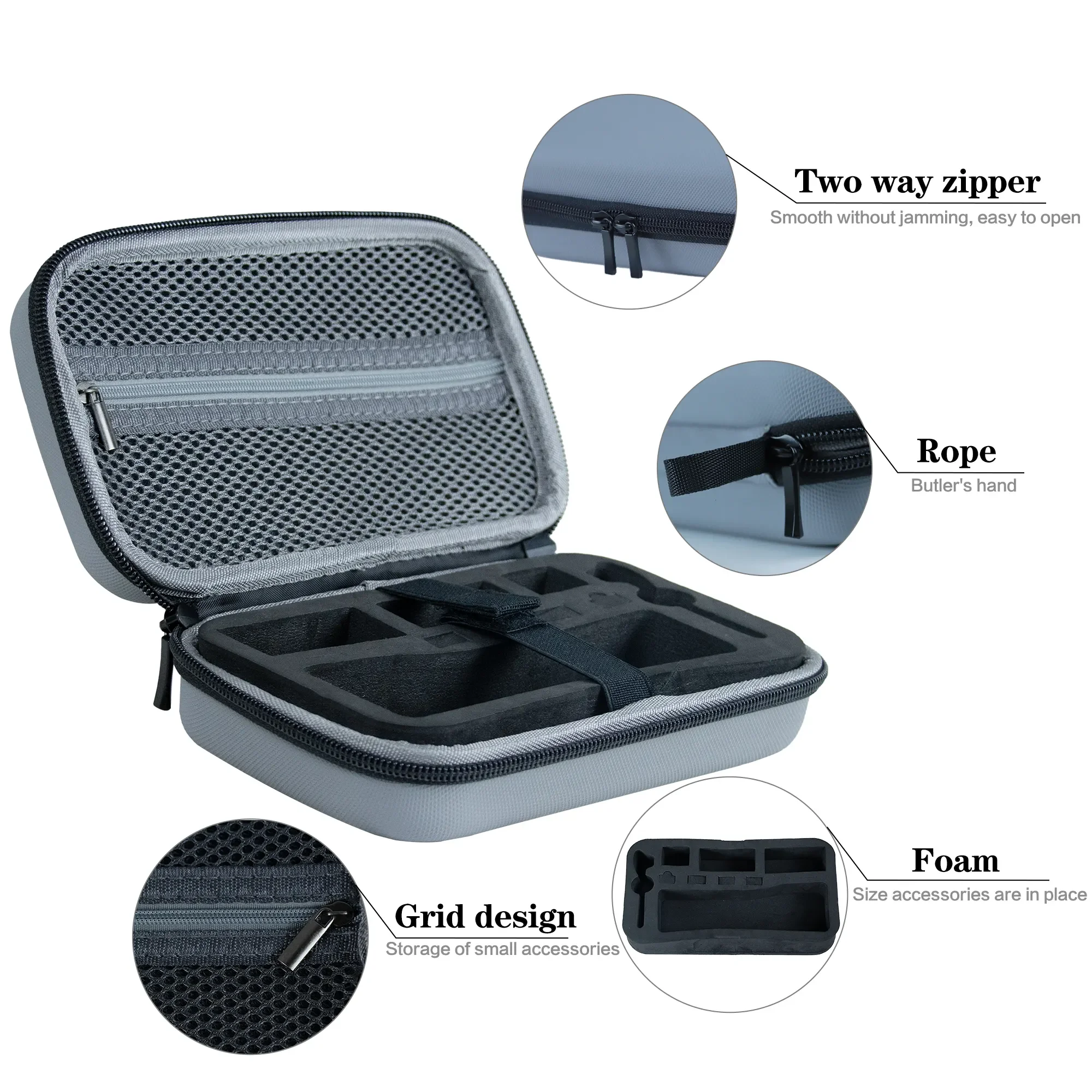 Factory Price Portable Action Camera EVA Storage Box Protective Shockproof Dustproof Carrying Bag for DJI OSMO Pocket 3 2