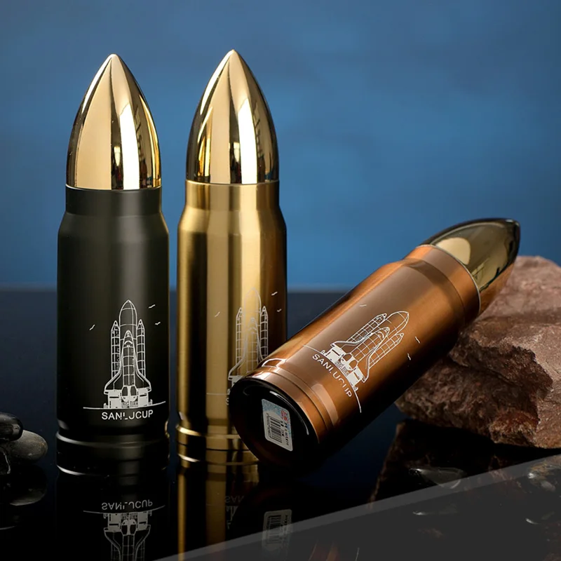 1l bullet shaped thermoses flask customized