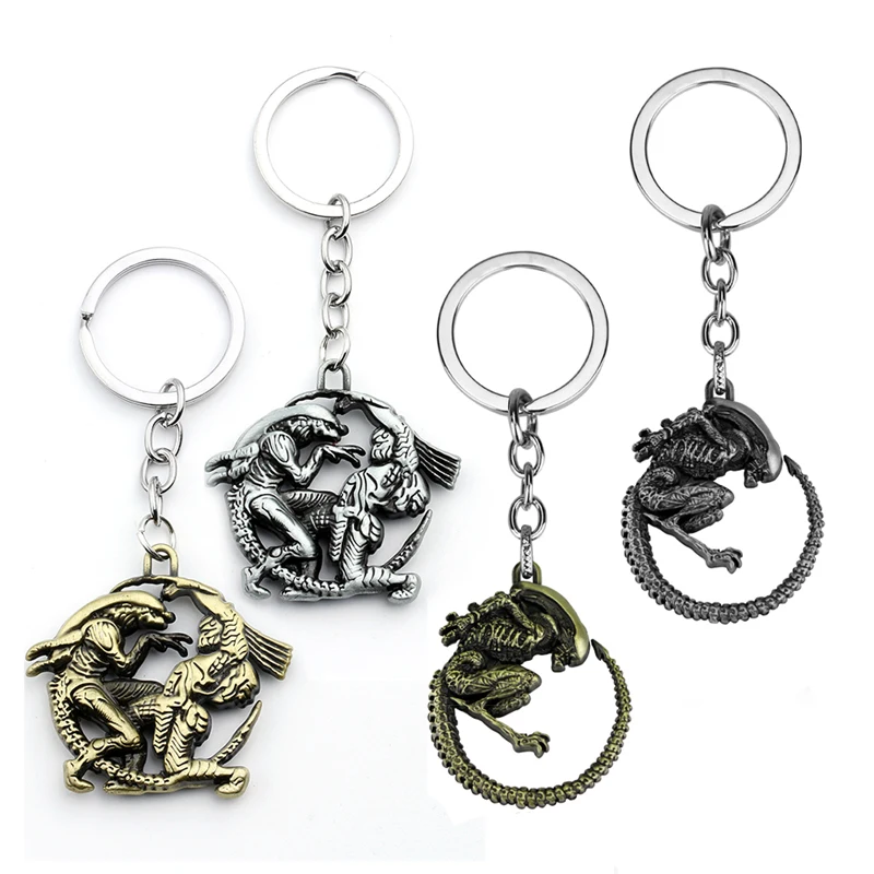 Predator Alien Alloy Key Chains Keychain Keyfob Keyring AVP Alien vs 