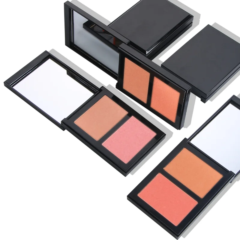 Low Moq square Blush Shimmer Blusher Powder Unbranded Makeup Blusher Private Label