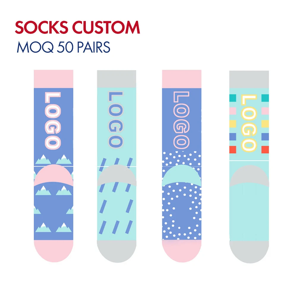 Remould Customized Funny Socks Unisex Calcetines Custom Logo Design