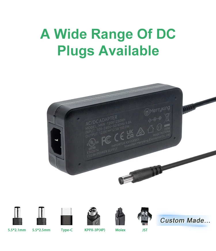 UL CE FCC KC Desktop adaptor 24 volt 8 amp AC DC power supply switching dc 24v 7a 7.5a 8a 200w power adapter dc24v 8a adapter manufacture