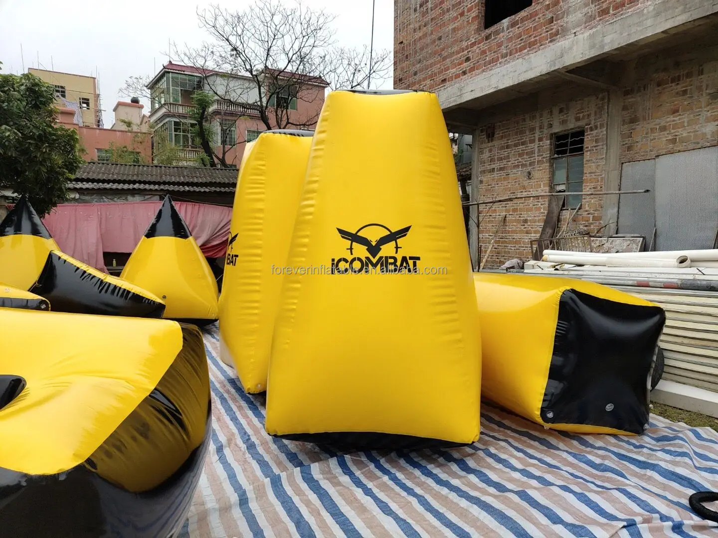 Cheap Inflatable Shooting Obstacle Bunkers Shoot Sport Inflatable