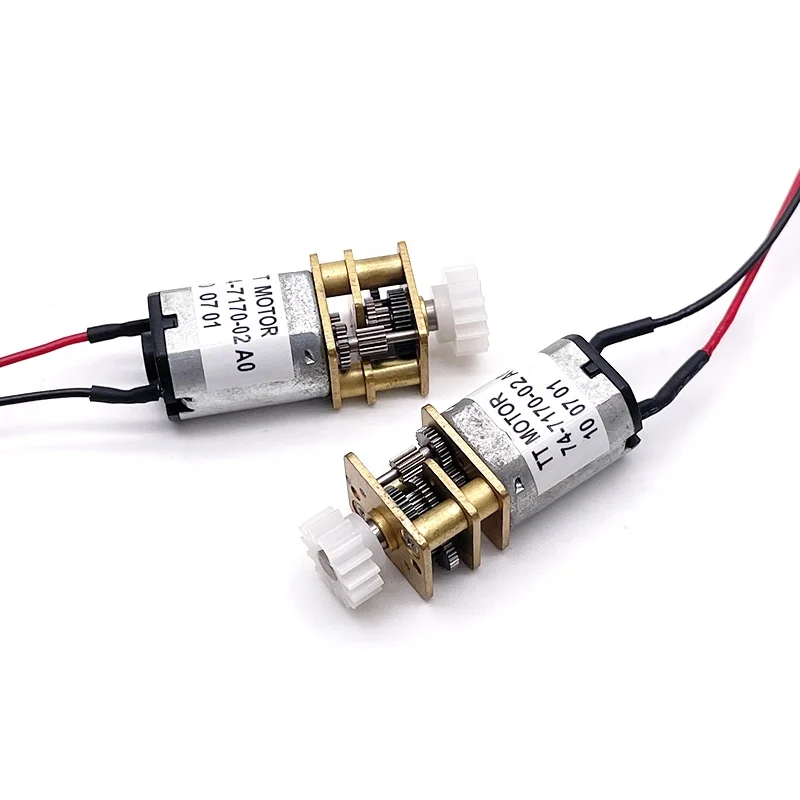 High Torque 720RPM Electric DC Micro Mini Small GM12 Brushed Spur Gearbox 12mm 5V N20 Gear Motor