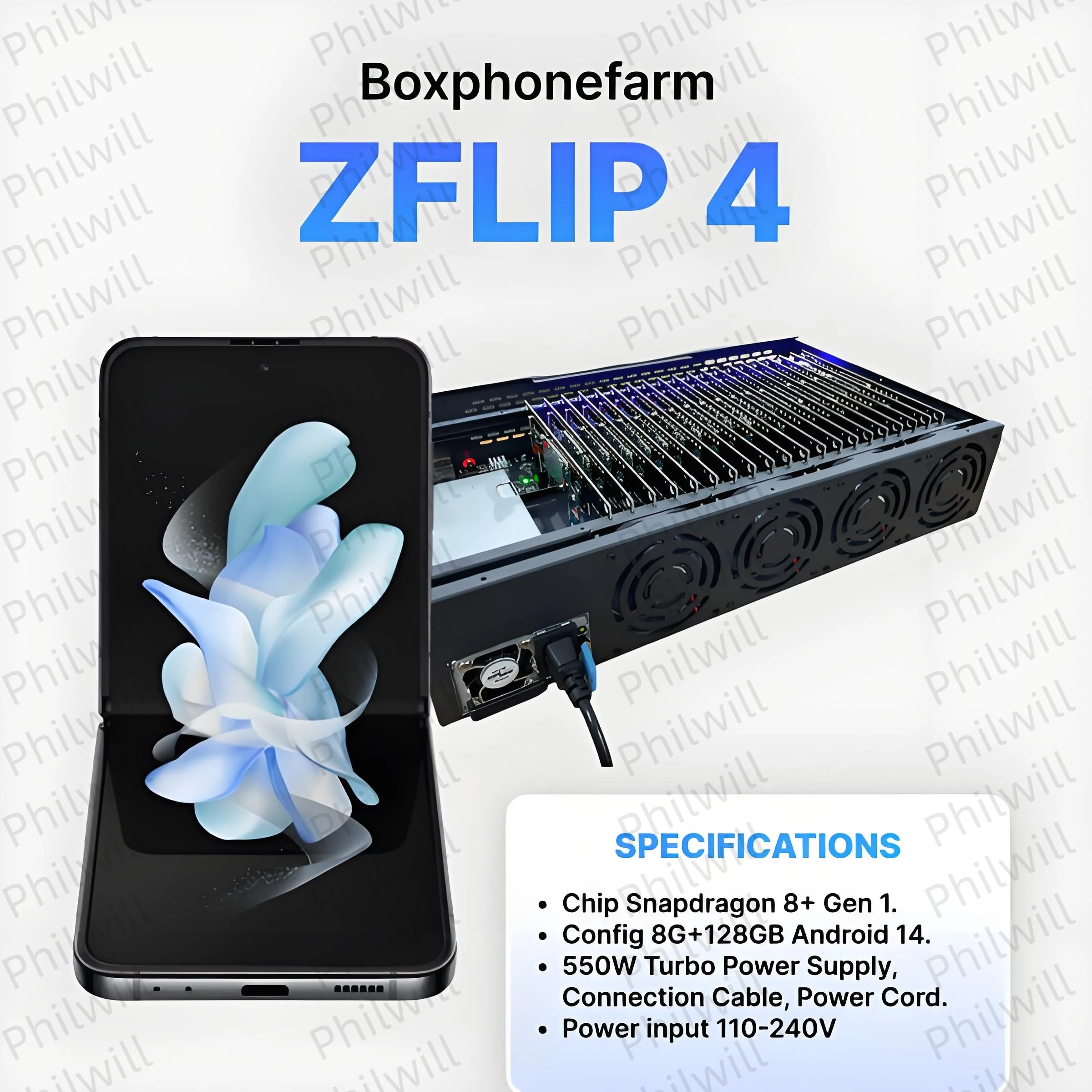 Phone Farm Box for Galaxy Z Flip4 F721 Android Motherboard for