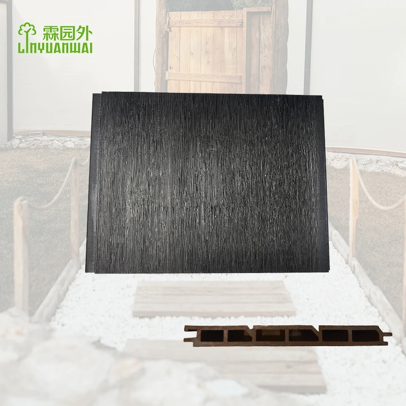 WPC Fencing Patio Balcony Waterproof Wood Plastic Garden Fence Sample