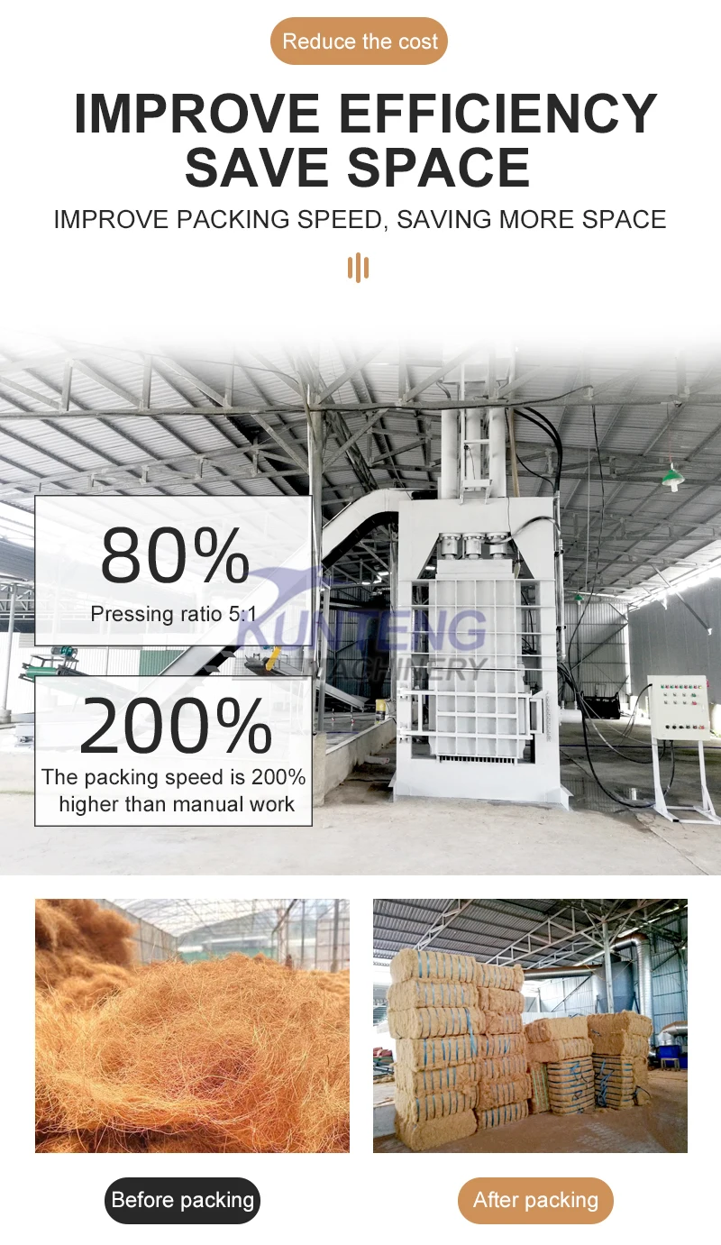 Hydraulic Fiber Baling Press Machine