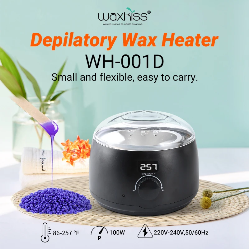 Waxkiss Digital LCD Display for Heating 500cc Hair Removal Wax Warmer Mini Wax Machine Melting Pot Wax Heater