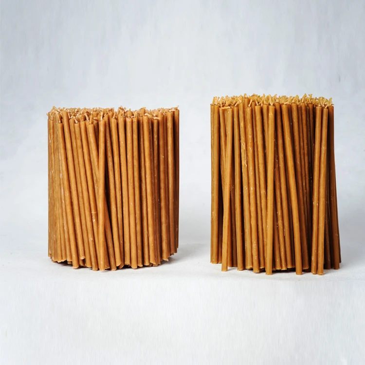 55 Orthodoxe Kirchenkerzen Aus Bienenwachs - 20cm, 50 Min. Brenndauer