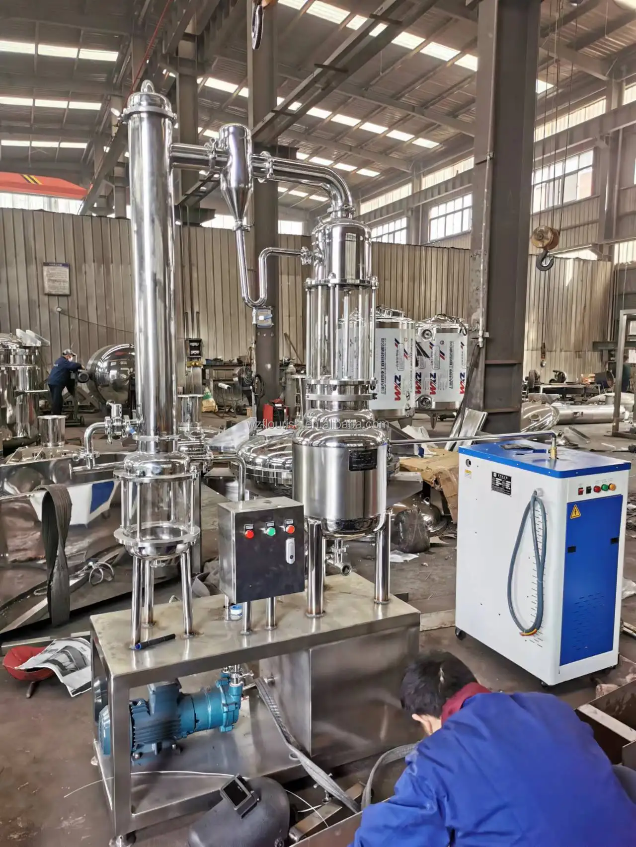 Mini Stainless Steel Single Effect  Evaporator For Lab Use