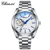 Silver white stainless steel strap