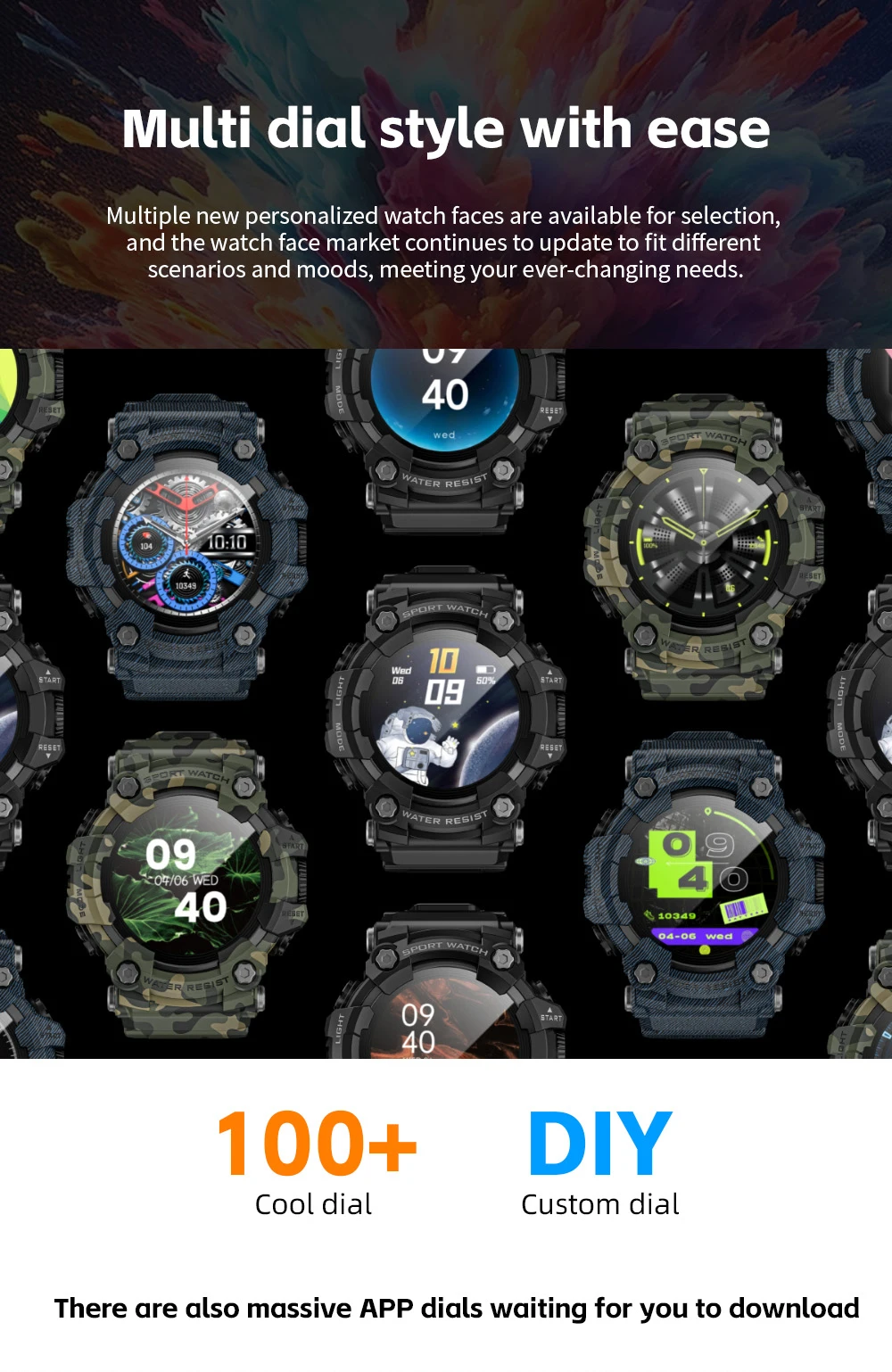 Compass Flash Light 1.32 Inch smartwatch