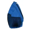 Blue triangle bag