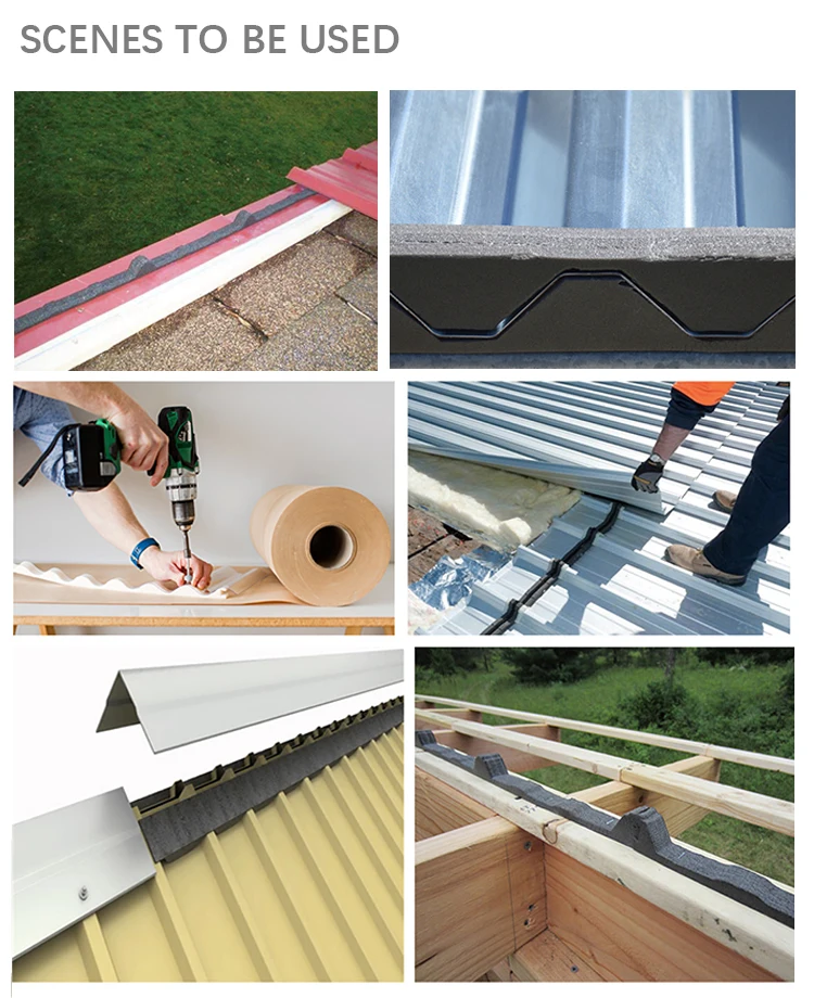 Eave Infill Block Waterproofing Corrugated Roof Eaves Material Profiled