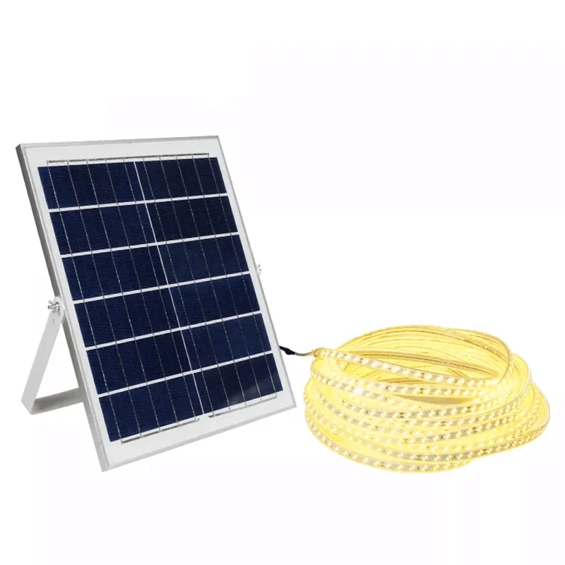 Лидер продаж, водонепроницаемая Ip65 Smd 5050, гибкая светодиодная лента, солнечная батарея DC6v, 3 м, 5 м, 10 м, 20 м, 25 м, 30 м, 50 м, светодиодная лента