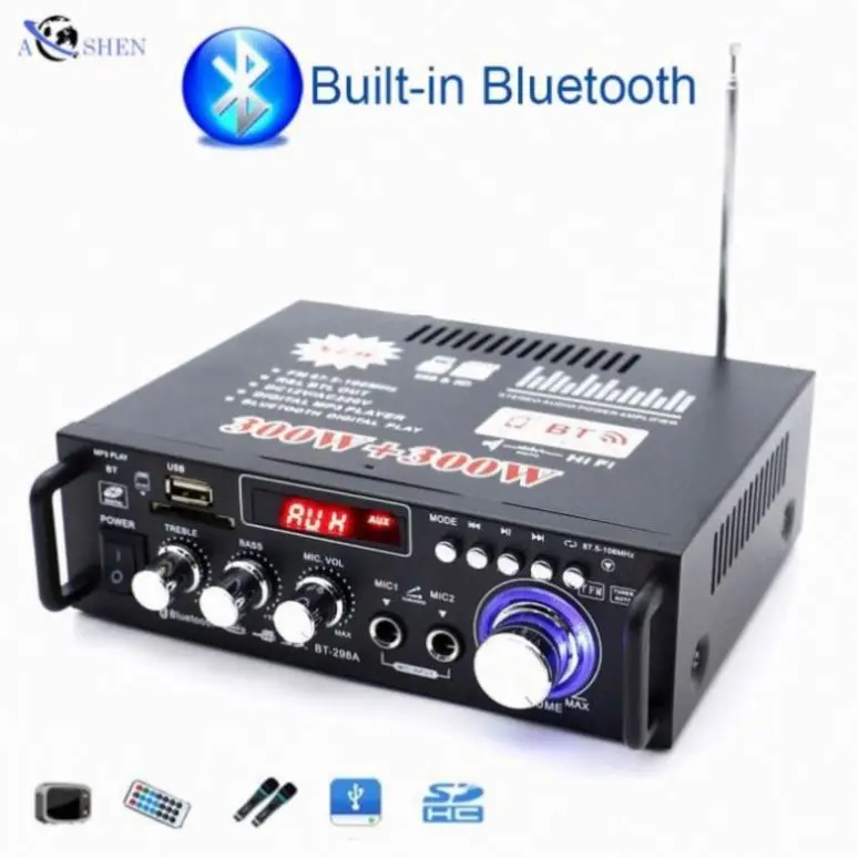 AOSHEN Sound Radio 2 Channel Home Bt With FM Car Equalizer Amplifier Board