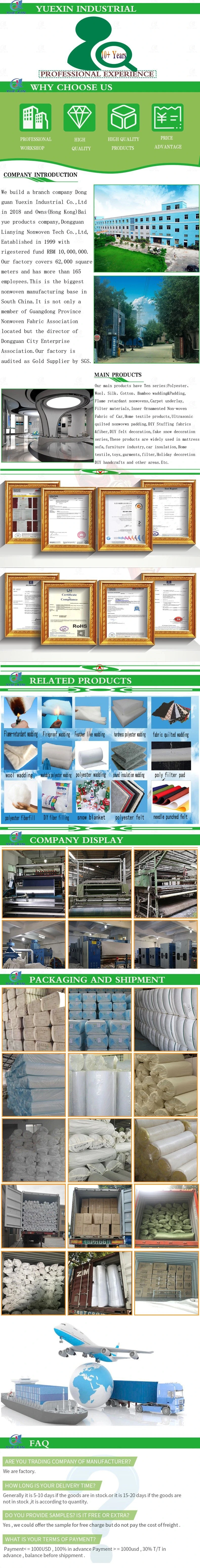 CFR 1633 Fire Resistant Nonwoven Felt For Mattress Flame Retardant fire barrier