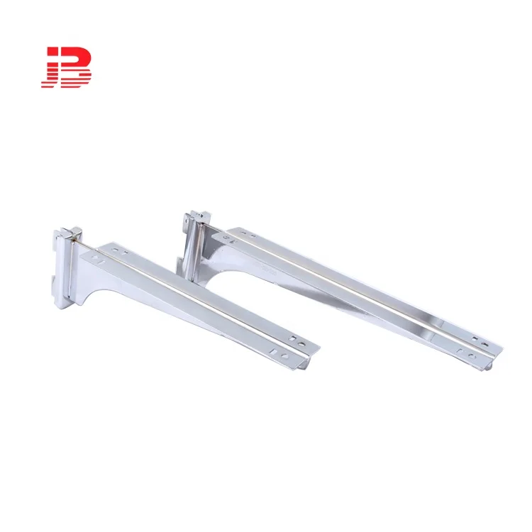 Slotted channel wooden shelf metal bracket for glass shelves