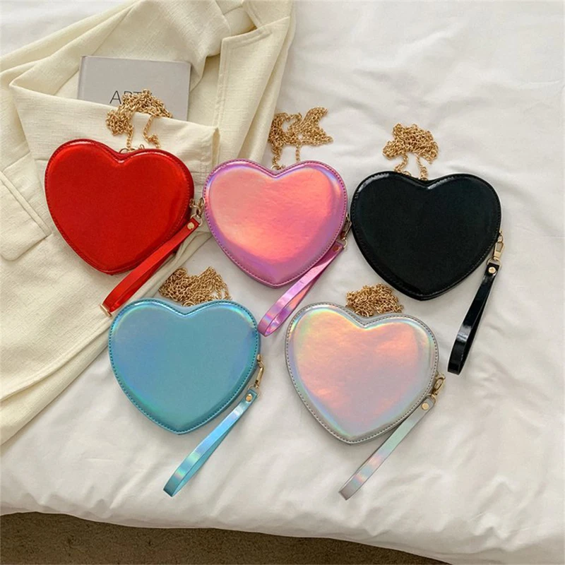 Personalized Monogram Ladies Logo Shoulder Pouch Valentines Heart Bag