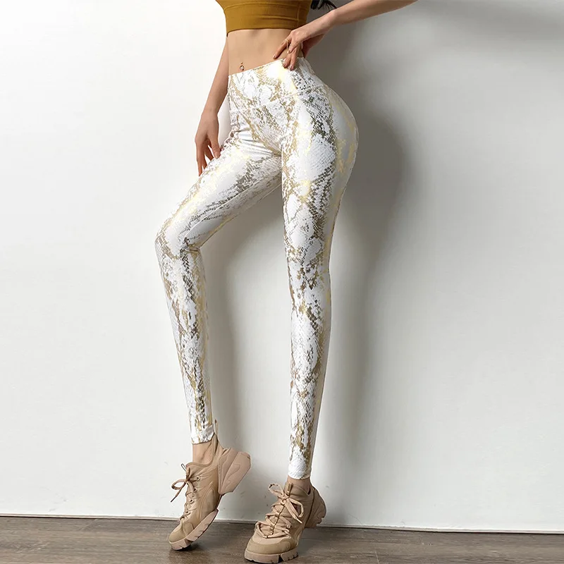 Metallic Snake High Rise Legging Snake 