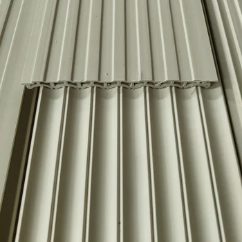 indoor WPC Slat Partition Wall PVC Panels interior wall WPC Louver great Wall Panels