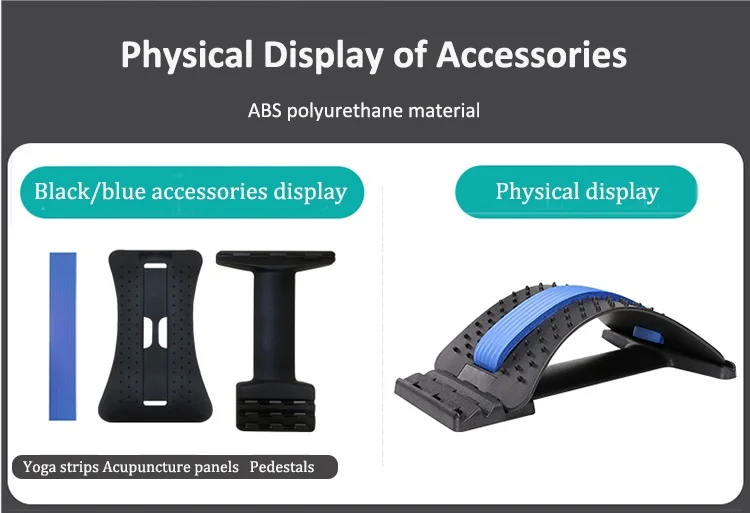3 Adjustable Settings Back Cracker Board Chiropractor Lumber Massager