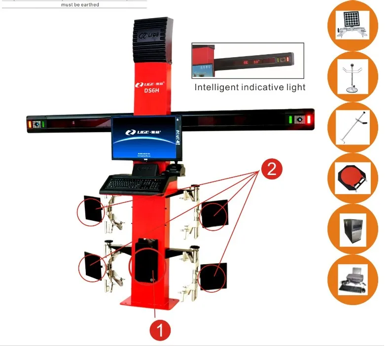 LIGE Car Tire 3D Wheel Alignment Machine Cost Price with Post