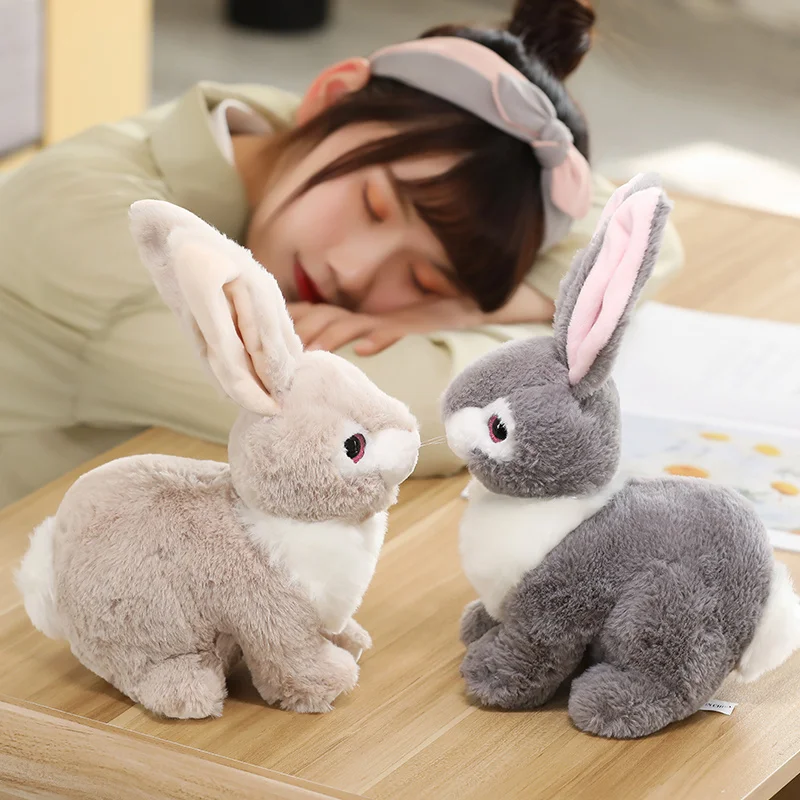 Simulation Stuffed Animal Rabbit Bunny Look Real Stuff Simulation