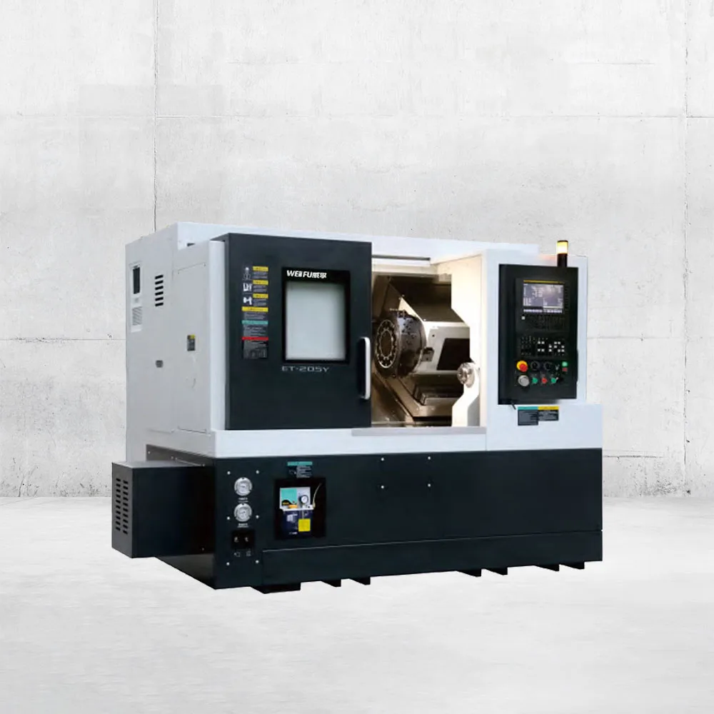 Non-standard WF-ET205Y Medium Duty 4-Axis CNC Turning Center FANUC Control System Slant Bed WEIFU Processing 12 Tool Stations
