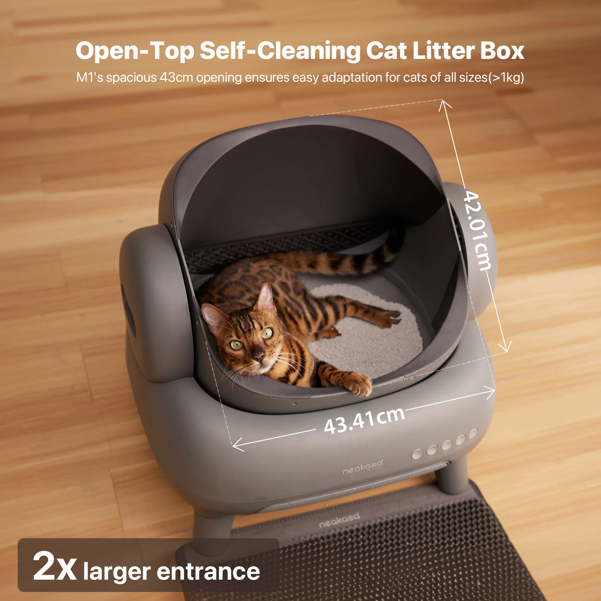 Scooper Per Lettiera Gatti 2 In 1 Con Contenitore Integrato – Pala E Bidone Della Spazzatura
