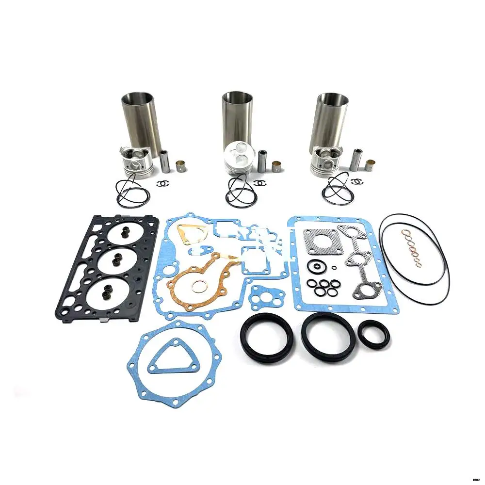 D722 Cylinder Liner Kit With Gasket Set for Kubota Engine Rebuild Kit