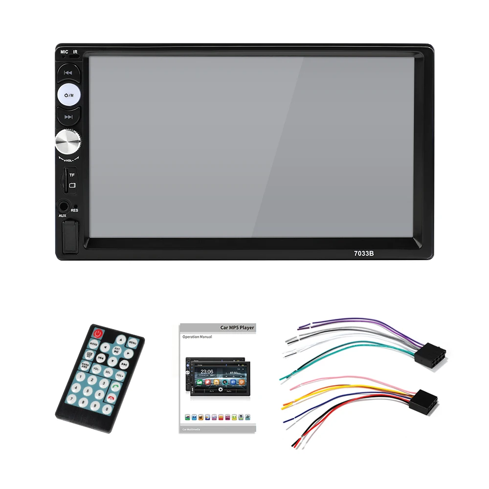 7033B Car Stereo Radio 2 Din Mp5 Player Mirror Link Android 2Din Car Radio 7 Inch Press Screen Hd BT Multimedia Autoradio