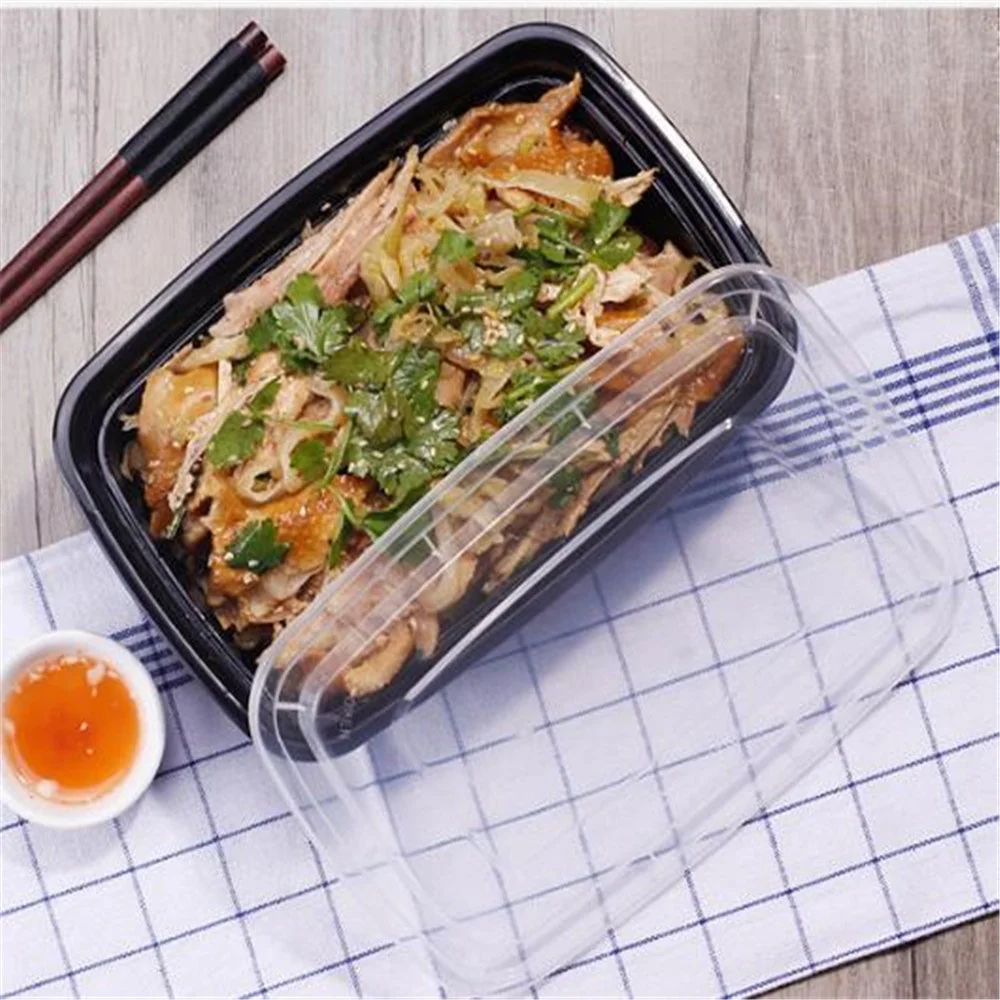 Plastic Take Out Container 1000ML Disposable Microwave Food Packaging