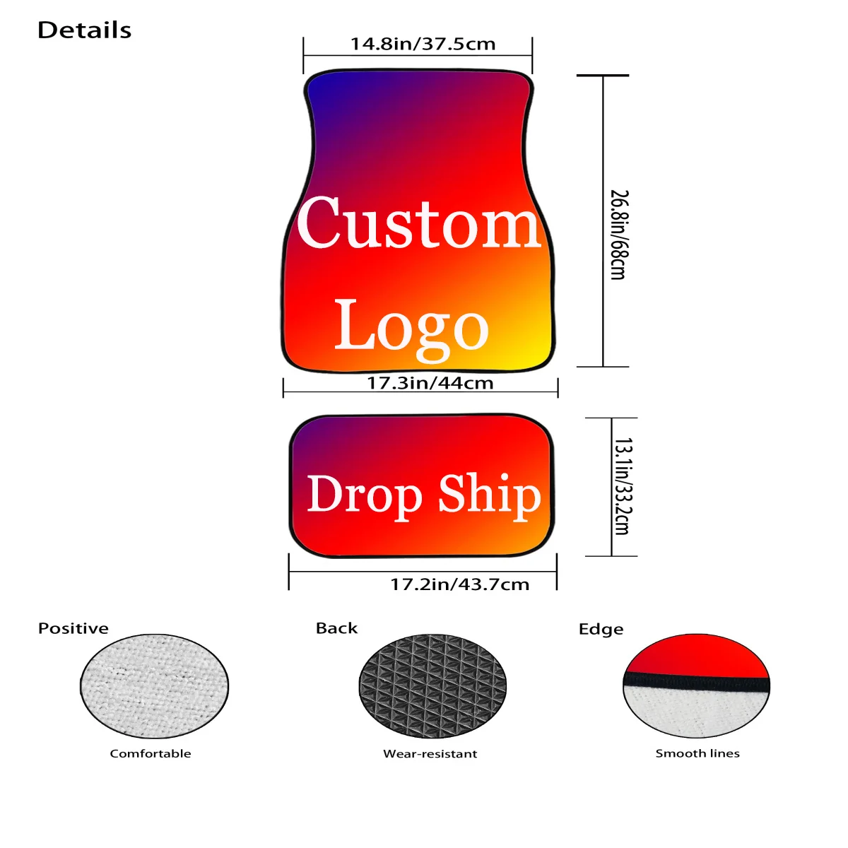 Itadori Yuji With Sukuna Jujutsu Kaisen Car Floor Mats Anime Custom Car